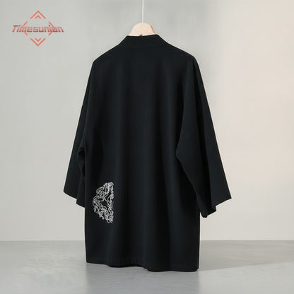 Kimono Cosplay Japonais Unisexe en Coton Brodé - Style Harajuku