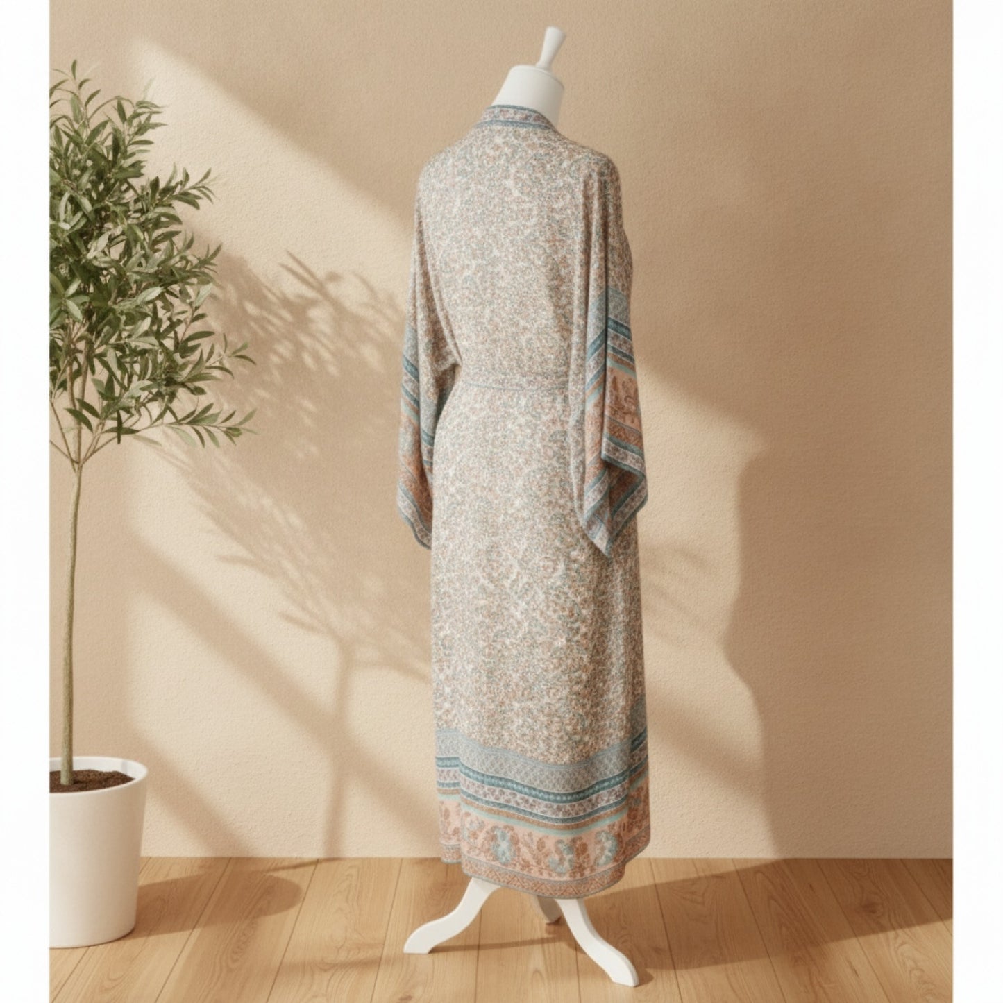 Kimono Bohème Imprimé Floral - Style Bohème Chic Léger