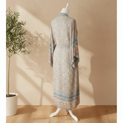 Kimono Bohème Imprimé Floral - Style Bohème Chic Léger