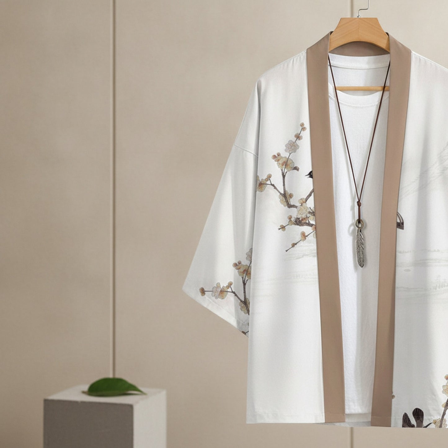 Kimono d'été homme à manches courtes imprimé style Harajuku rétro