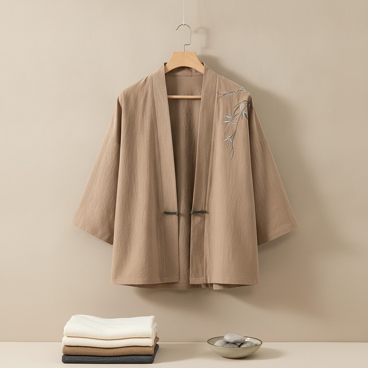 Veste Kimono Homme Style Japonais - Mode Décontractée Haori 2023