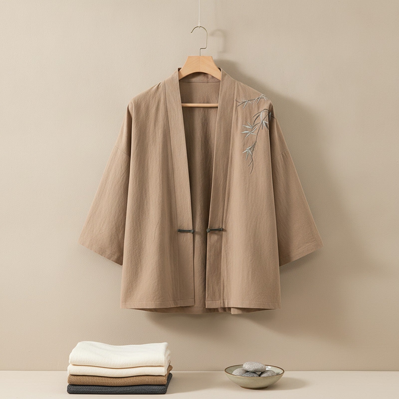 Veste Kimono Homme Style Japonais - Mode Décontractée Haori 2023