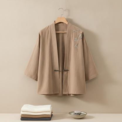 Veste Kimono Homme Style Japonais - Mode Décontractée Haori 2023