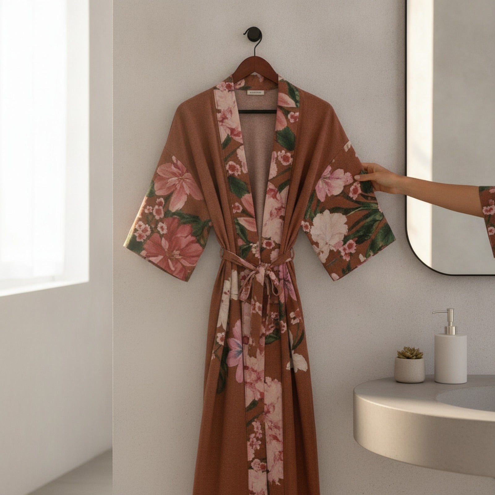 Kimono Fleuri Élégant Femme : Cardigan Long Protection Solaire Style Ethnique