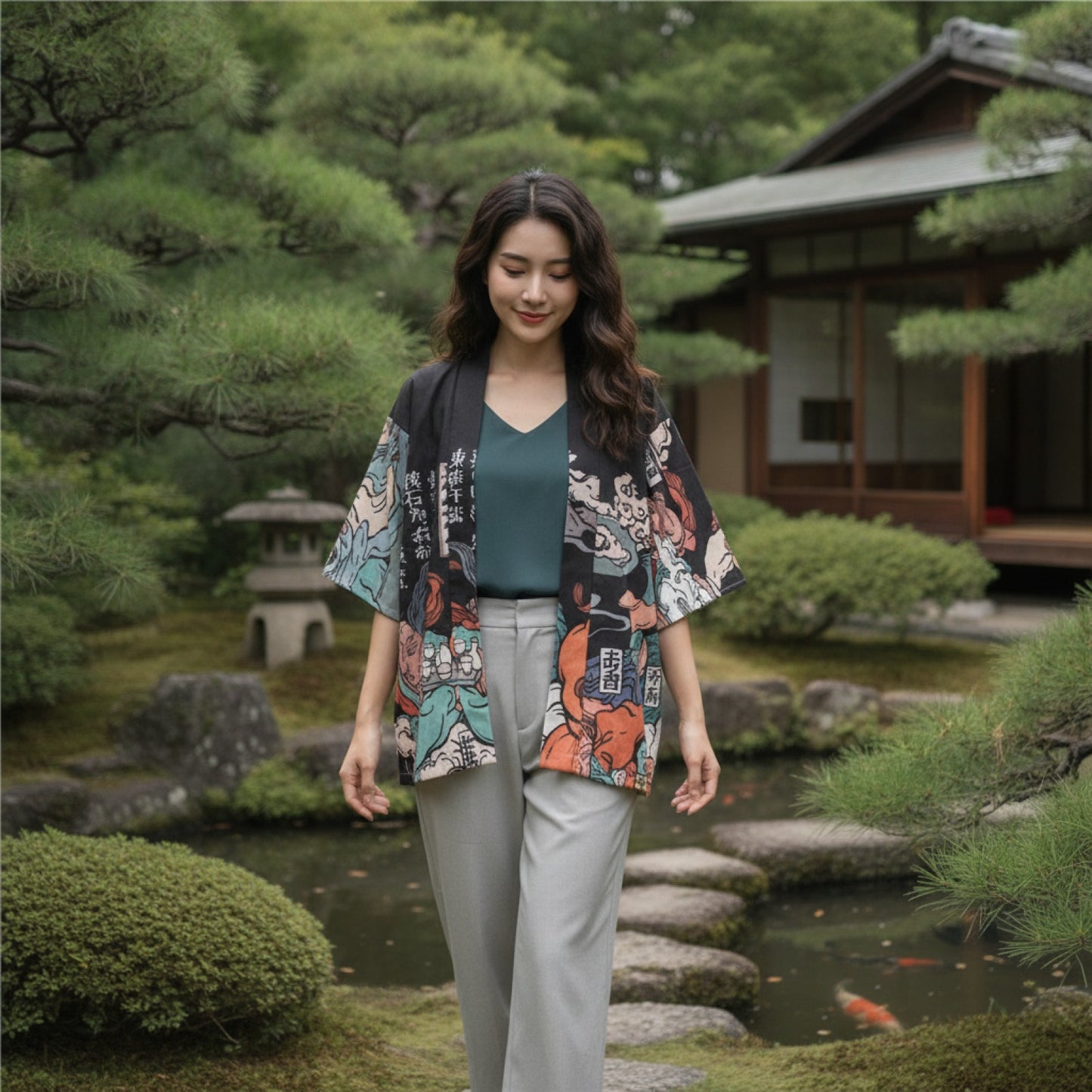 Kimono Haori Japonais pour Femme et Homme - Style Cosplay, Harajuku & Anime