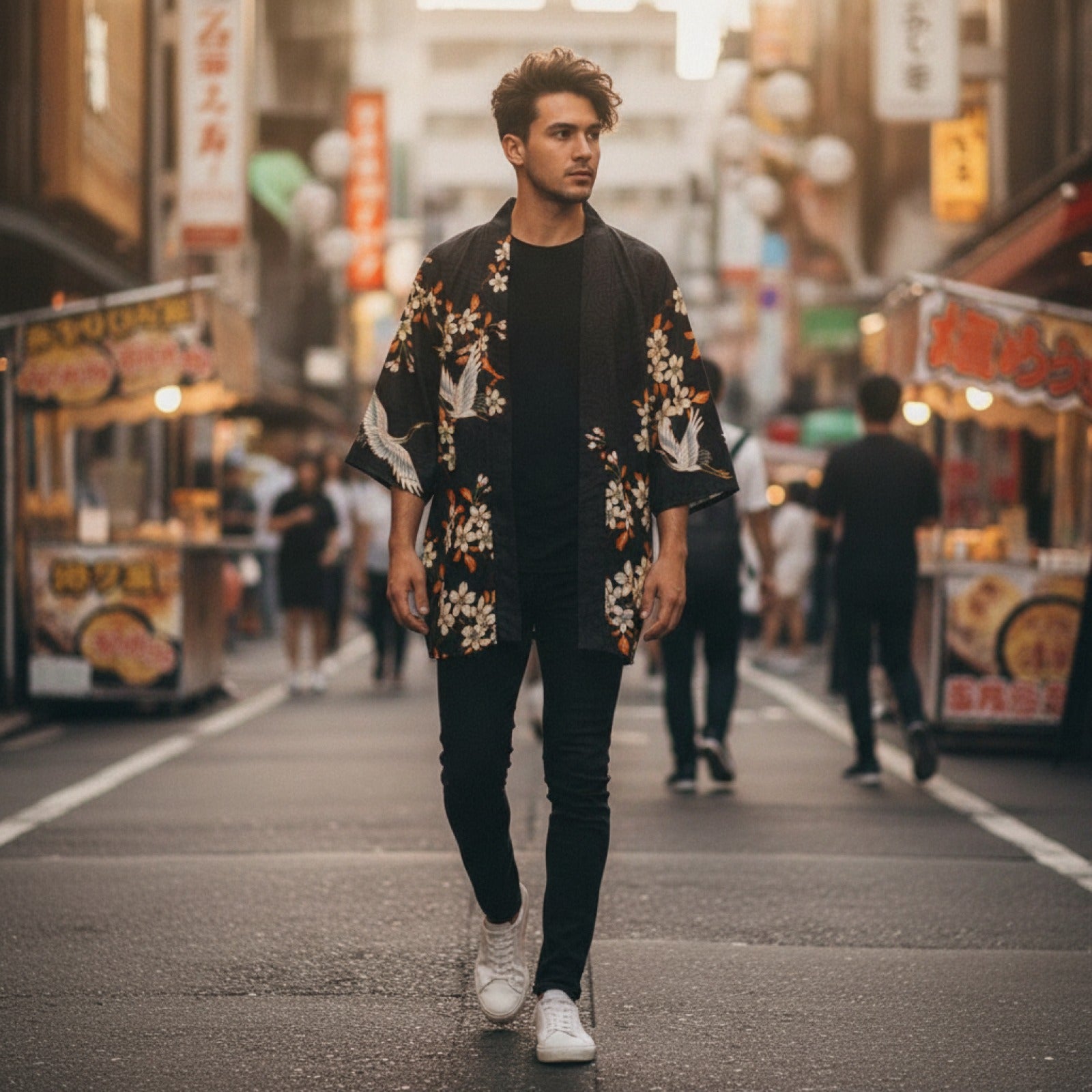 Kimono Japonais Unisexe Imprimé Style Harajuku - Cardigan Haori Tendance