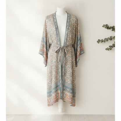 Kimono Bohème Imprimé Floral - Style Bohème Chic Léger