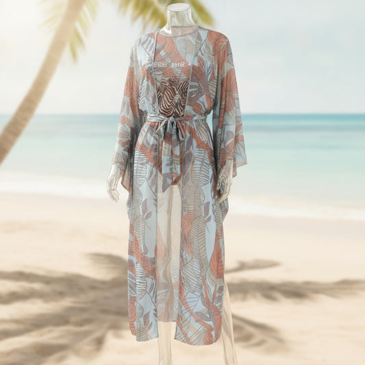 Kimono de Plage Femme : Robe Portefeuille Chic pour Maillot de Bain