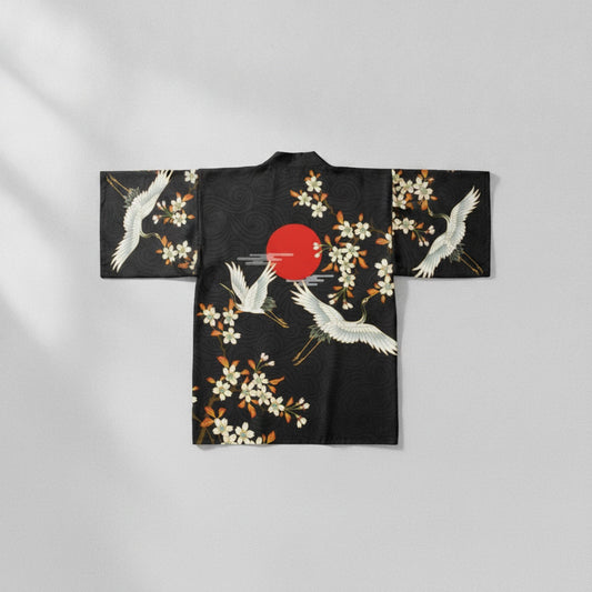 Kimono Japonais Unisexe Imprimé Style Harajuku - Cardigan Haori Tendance